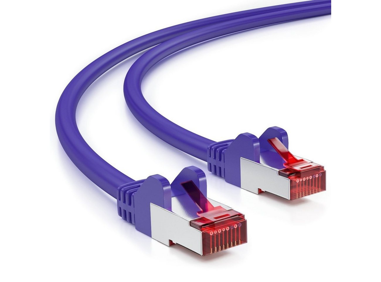 deleyCON deleyCON 10m CAT6 Patchkabel S-FTP PIMF Netzwerkkabel Ethernetkabel - LAN-Kabel von deleyCON