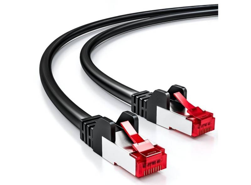 deleyCON deleyCON 10m CAT6 Patchkabel S-FTP PIMF Netzwerkkabel Ethernetkabel - LAN-Kabel von deleyCON