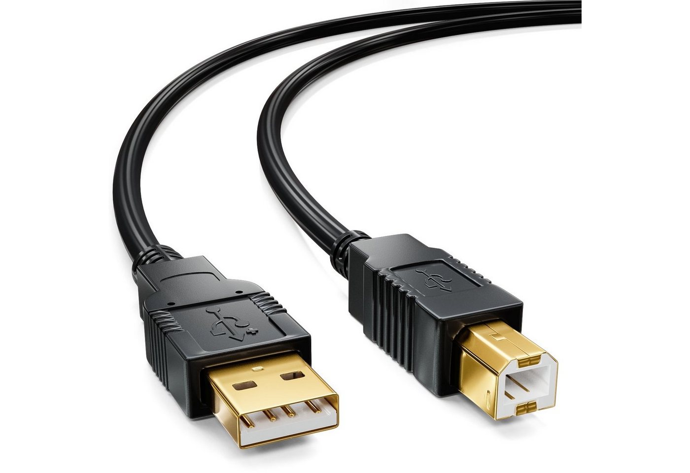 deleyCON deleyCON 10m aktives USB 2.0 Kabel Drucker- & Scannerkabel mit Tintenstrahldrucker von deleyCON