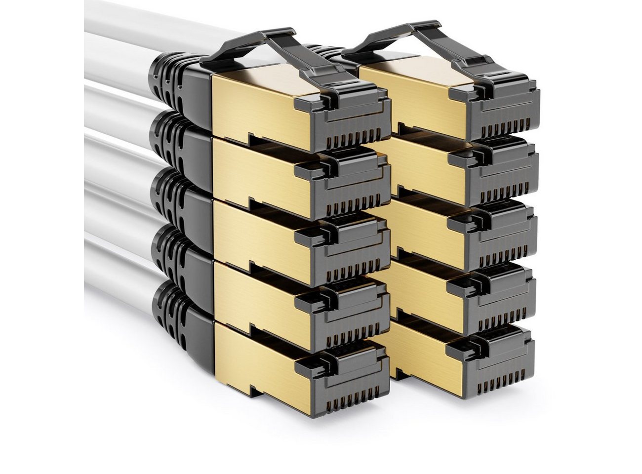 deleyCON deleyCON 10x 0,25m CAT8.1 Patchkabel S/FTP PIMF 2000MHz 40Gbit RJ45 LAN-Kabel deleyCON deleyCON 10x 0,25m CAT8.1 Patchkabel S/FTP PIMF 2000MHz 40Gbit RJ45 LAN-Kabel von deleyCON