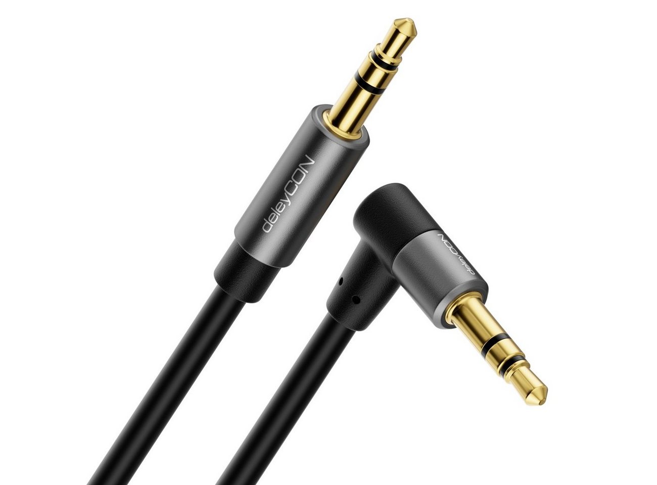 deleyCON deleyCON 1m Klinke Audio Stereo AUX Kabel 3,5mm Klinkenkabel Audio-Kabel von deleyCON