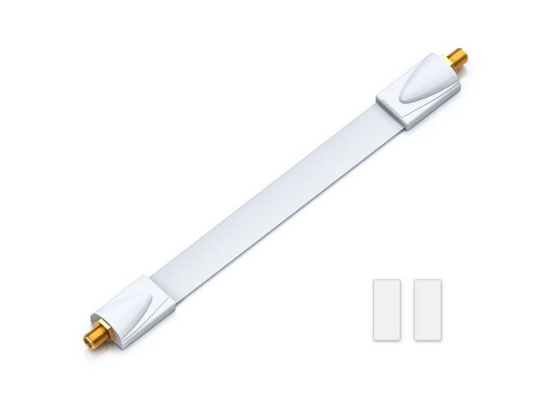 deleyCON deleyCON 1x Fensterdurchführung SAT Kabel 17cm flexibel / 26cm Länge SAT-Kabel von deleyCON