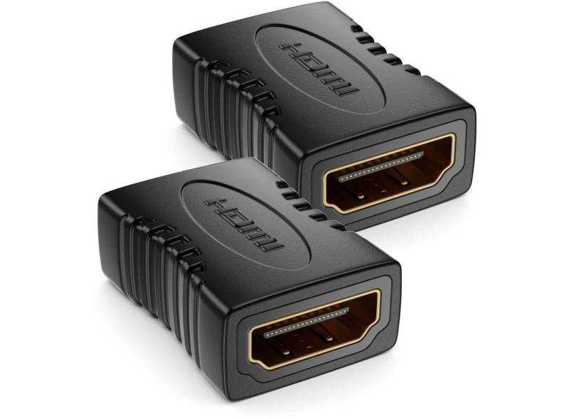 deleyCON deleyCON 2 HDMI Adapter Kupplung Verbinder Typ A 4K Ultra HD UHD 3D HDMI-Kabel von deleyCON