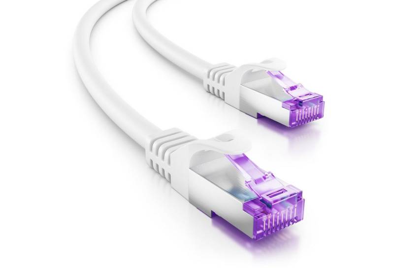 deleyCON deleyCON 20m RJ45 Patchkabel SFTP PiMF Netzwerkkabel mit CAT7 LAN-Kabel von deleyCON