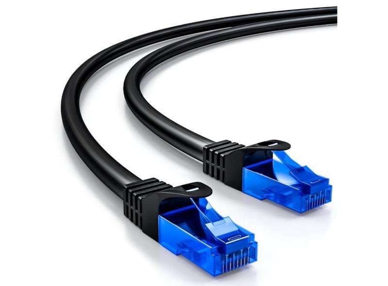 deleyCON deleyCON 25m CAT6 Patchkabel Netzwerkkabel Ethernet LAN DSL Kabel LAN-Kabel von deleyCON