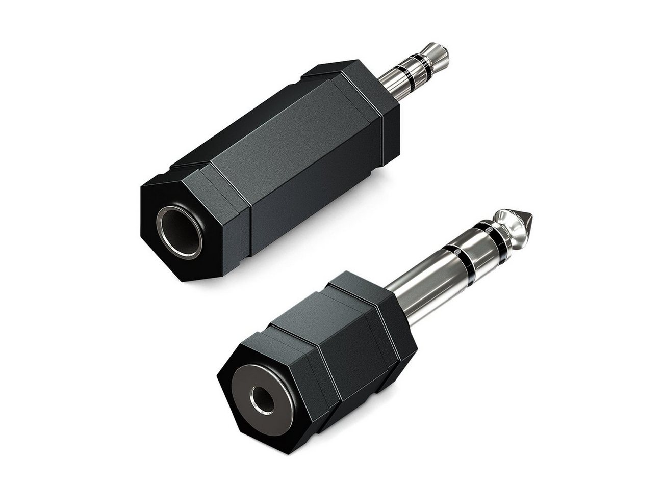 deleyCON deleyCON 2x Audio Klinke Adapter 3,5mm Klinken Adapter + 6,3mm Notebook-Adapter von deleyCON