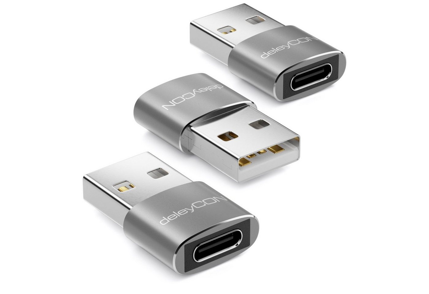 deleyCON deleyCON 3x USB2.0 Mini Adapter USB zu USB C-Buchse Notebook USB-Adapter deleyCON deleyCON 3x USB2.0 Mini Adapter USB zu USB C-Buchse Notebook USB-Adapter von deleyCON