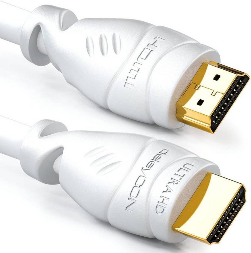 deleyCON deleyCON 4m HDMI Kabel 2.0 / 1.4 Ethernet 4K 3D HDR FULL HD LED LCD HDMI-Kabel von deleyCON