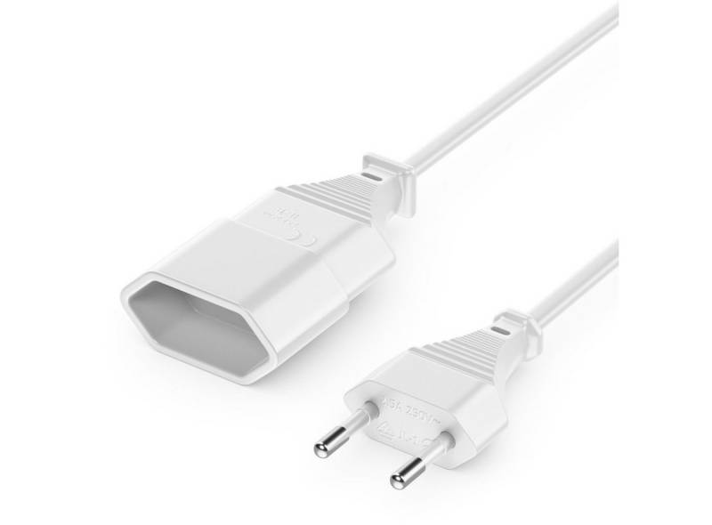 deleyCON deleyCON 5m Stromkabel Verlängerung Eurostecker auf Typ-C Euro Buchse Stromkabel von deleyCON