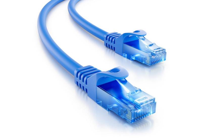 deleyCON deleyCON 7,5m CAT6 Patchkabel Netzwerkkabel Ethernet LAN DSL Kabel LAN-Kabel von deleyCON