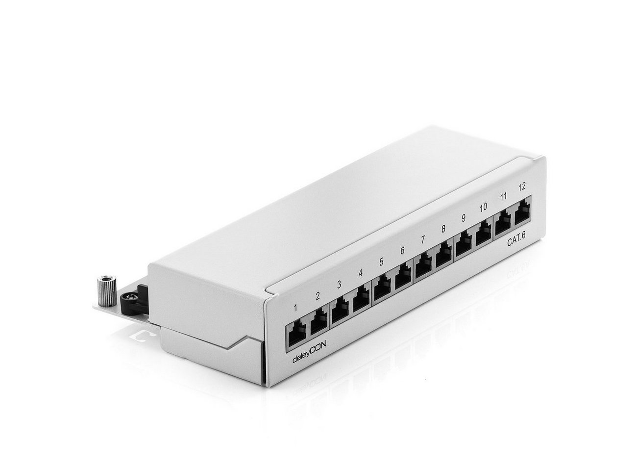 deleyCON deleyCON CAT6 Patchpanel 12 Port Netzwerk Verteilerfeld geschirmt LSA Netzwerk-Patch-Panel deleyCON deleyCON CAT6 Patchpanel 12 Port Netzwerk Verteilerfeld geschirmt LSA Netzwerk-Patch-Panel von deleyCON