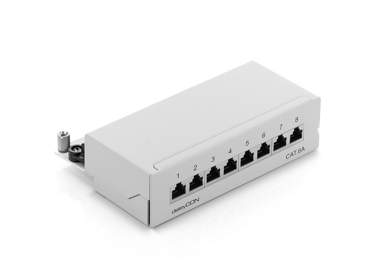 deleyCON deleyCON CAT6a Patchpanel 8 Port Netzwerk Verteilerfeld geschirmt LSA Netzwerk-Patch-Panel deleyCON deleyCON CAT6a Patchpanel 8 Port Netzwerk Verteilerfeld geschirmt LSA Netzwerk-Patch-Panel von deleyCON