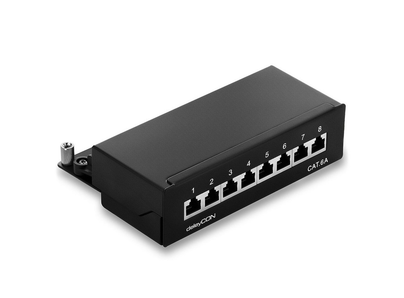 deleyCON deleyCON CAT6a Patchpanel 8 Port Netzwerk Verteilerfeld geschirmt LSA Netzwerk-Patch-Panel deleyCON deleyCON CAT6a Patchpanel 8 Port Netzwerk Verteilerfeld geschirmt LSA Netzwerk-Patch-Panel von deleyCON