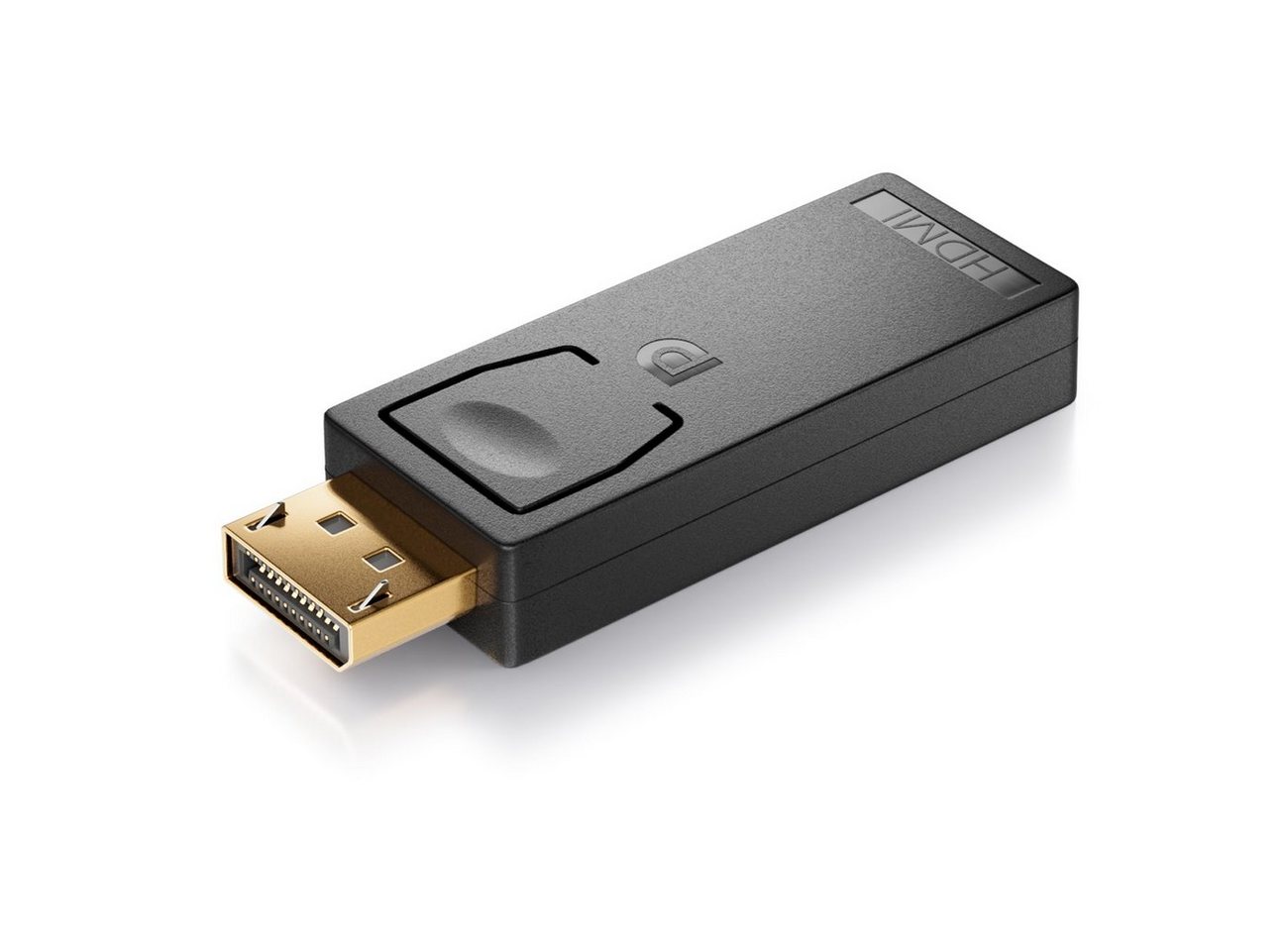 deleyCON deleyCON Displayport zu HDMI Adapter 4K UHD 2160p DP-Stecker zu Video-Kabel von deleyCON