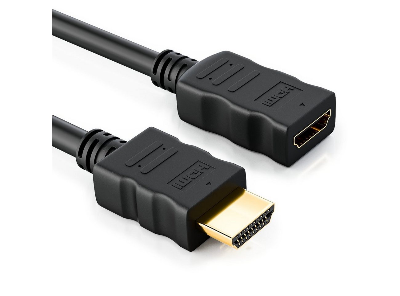 deleyCON deleyCON High Speed HDMI Kabel Verlängerung 1,5m - Buchse zu Stecker HDMI-Kabel von deleyCON