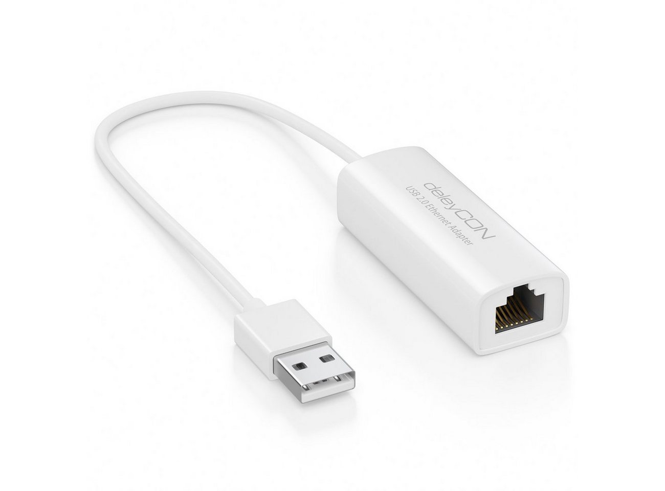 deleyCON deleyCON LAN Adapter USB Netzwerkadapter A zu RJ45 Notebook Ultrabook Netzwerk-Adapter deleyCON deleyCON LAN Adapter USB Netzwerkadapter A zu RJ45 Notebook Ultrabook Netzwerk-Adapter von deleyCON