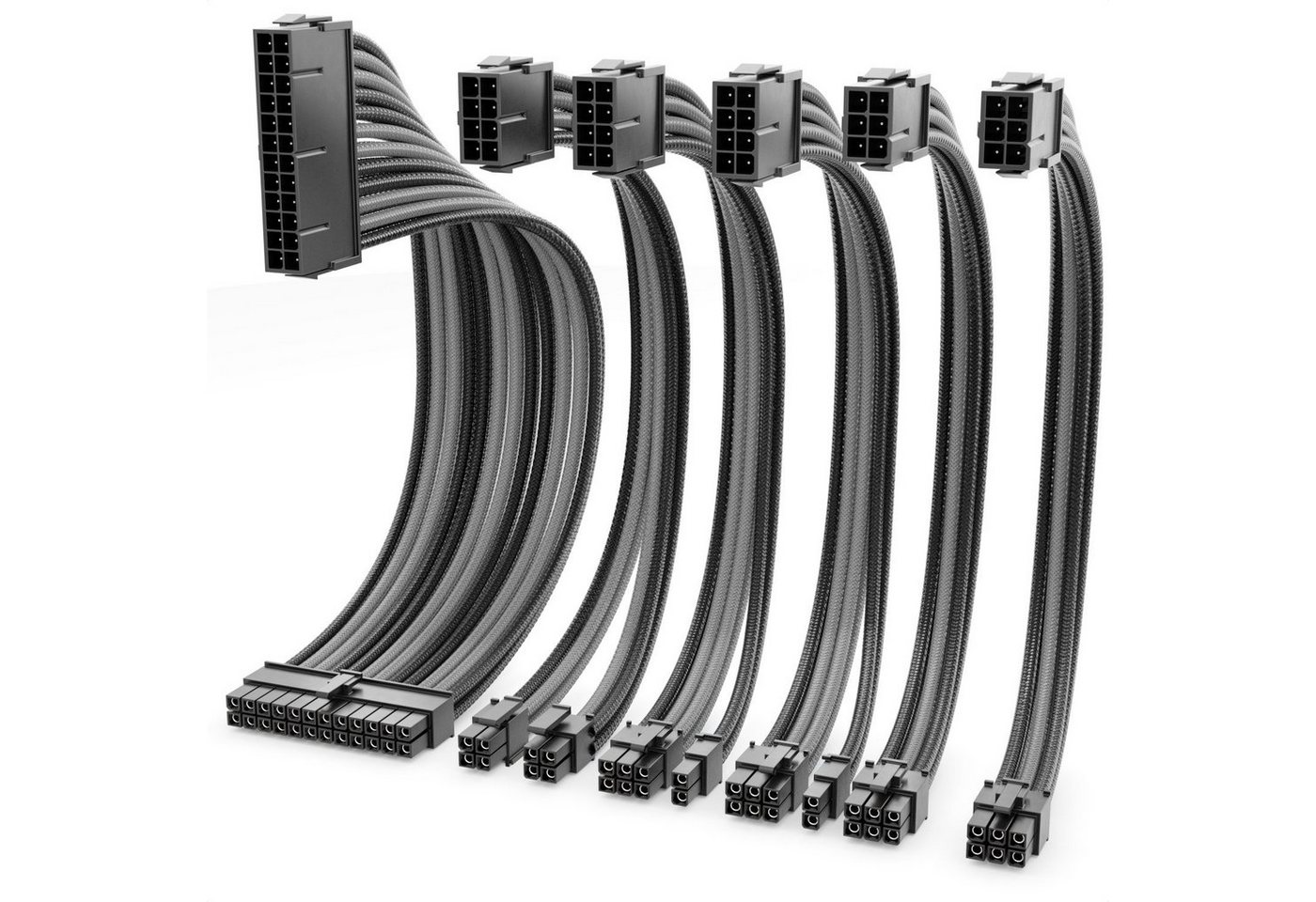 deleyCON deleyCON Netzteil Kabel Set 6-Teilig 30cm Computer Motherboard 18 AWG Computer-Kabel deleyCON deleyCON Netzteil Kabel Set 6-Teilig 30cm Computer Motherboard 18 AWG Computer-Kabel von deleyCON