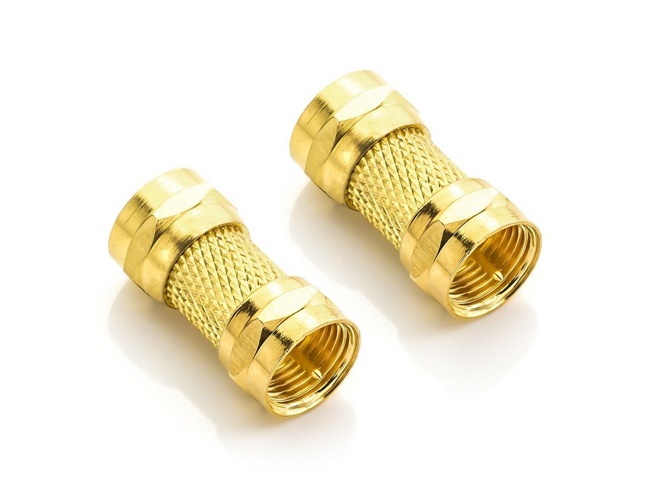deleyCON deleyCON SAT Adapter Kupplung Verbinder 2 Stück SAT F-Stecker zu SAT-Kabel deleyCON deleyCON SAT Adapter Kupplung Verbinder 2 Stück SAT F-Stecker zu SAT-Kabel von deleyCON