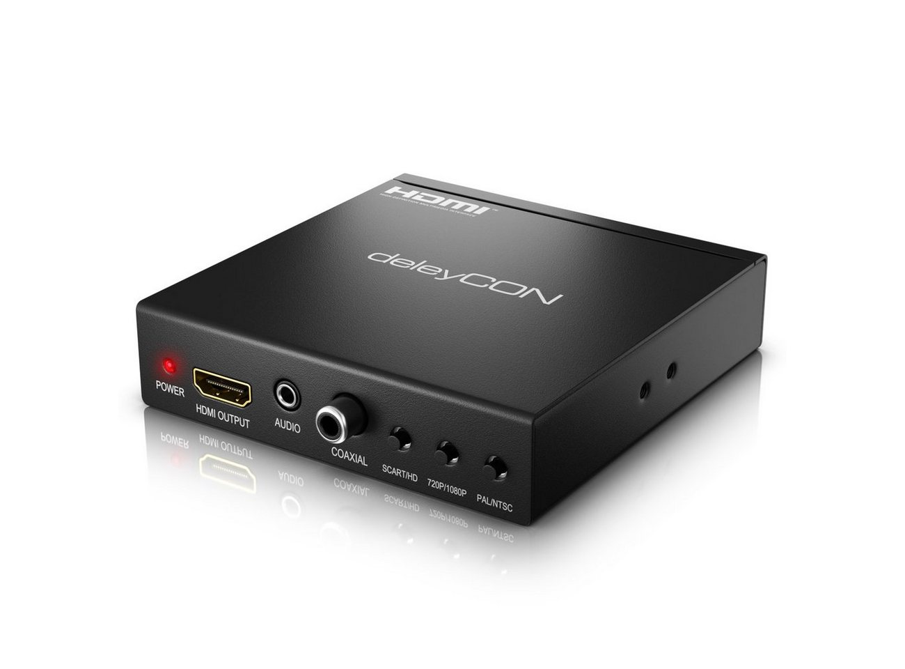 deleyCON deleyCON SCART zu HDMI Konverter mit Audio Extractor SCART + HDMI Audio- & Video-Adapter deleyCON deleyCON SCART zu HDMI Konverter mit Audio Extractor SCART + HDMI Audio- & Video-Adapter von deleyCON