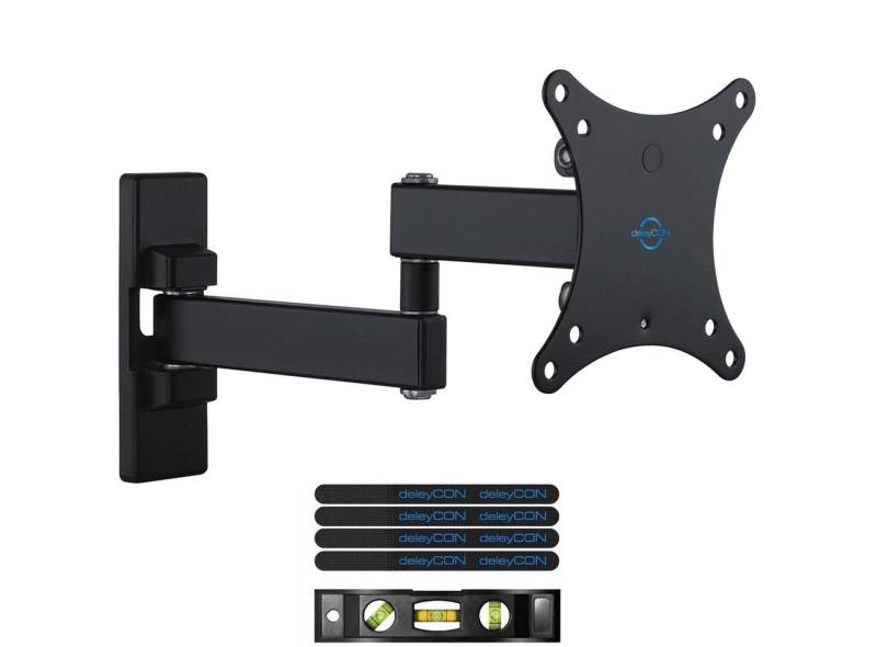 deleyCON deleyCON TV Wandhalterung 13"-27" Zoll (33-69cm) Neigbar & Schwenkbar TV-Wandhalterung von deleyCON