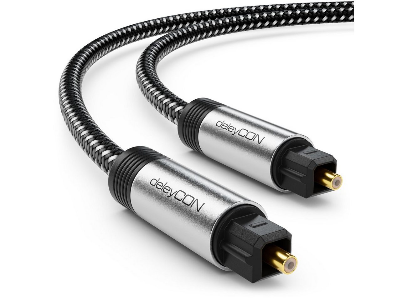 deleyCON deleyCON Toslink Kabel 5m Optisches Digital Audio Kabel Metallstecker Optisches-Kabel deleyCON deleyCON Toslink Kabel 5m Optisches Digital Audio Kabel Metallstecker Optisches-Kabel von deleyCON
