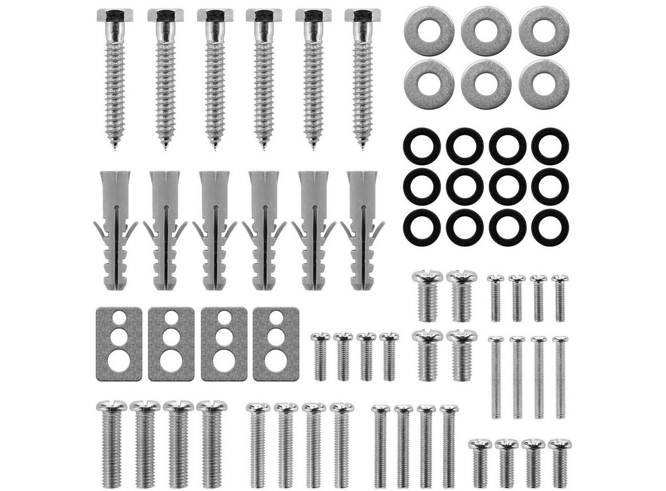 deleyCON deleyCON VESA Schrauben Set 64 Teilig TV Fernseh Wandhalterung TV-Wandhalterung von deleyCON