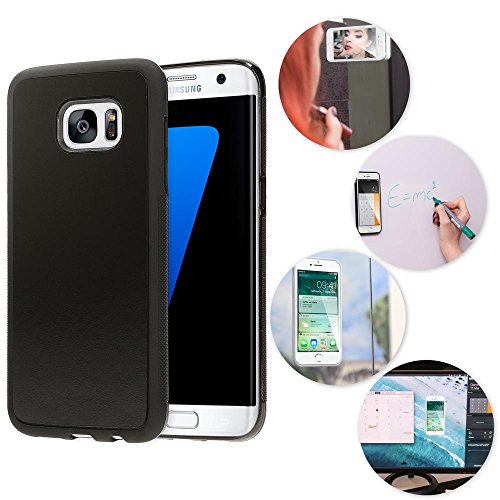 NALIA Handyhülle kompatibel mit Samsung Galaxy S7 Edge Hülle, Anti-Gravity Case Selbstklebende Silikon Selfie Schutzhülle, Slim Back-Cover Bumper Smartphone Etui Handyschale Kratzfest von delightable24