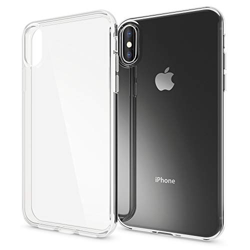 NALIA Handyhülle kompatibel mit iPhone X XS, Ultra-Slim Soft TPU Silikon Case Cover, Crystal Clear Schutzhülle Dünn Durchsichtig, Etui Handy-Tasche Backcover Bumper Smart-Phone Hülle - Transparent von delightable24