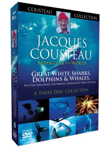 Jacques Cousteau Rediscover the World - Sharks, Dolphins and Whales [2007] [3 DVDs] von delta home entertainment