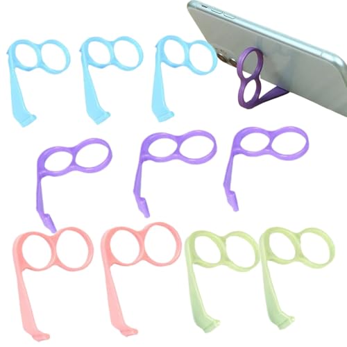 demaxiyad Handy-Handhalterung, Handyständer, Set mit 10 tragbaren Handy-Halterungen für Schreibtisch, Reise-Handy-Ständer, Handheld-Halterung demaxiyad Handy-Handhalterung, Handyständer, Set mit 10 tragbaren Handy-Halterungen für Schreibtisch, Reise-Handy-Ständer, Handheld-Halterung von demaxiyad