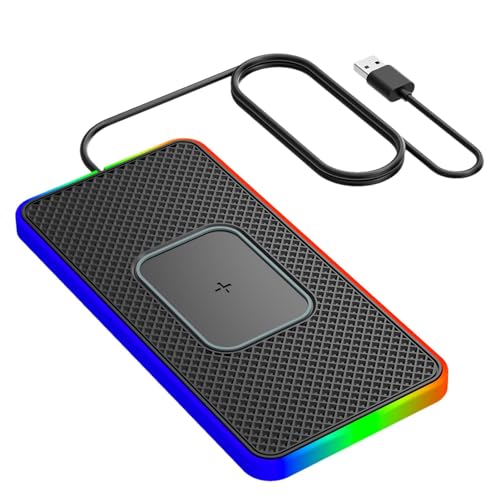 demaxiyad Kabelloses Auto-Ladepad – 15 W kabelloses Schnellladegerät – Kfz-Ladegerät, schnelles kabelloses Ladepad für Smartphones und Handys demaxiyad Kabelloses Auto-Ladepad – 15 W kabelloses Schnellladegerät – Kfz-Ladegerät, schnelles kabelloses Ladepad für Smartphones und Handys von demaxiyad