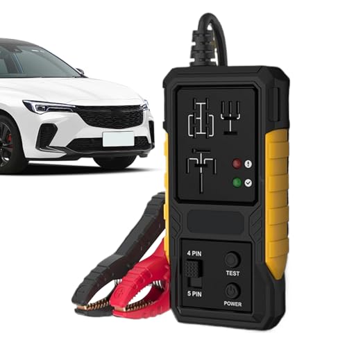 demaxiyad Relais Tester, Automobil Relais-Prüfgerät, 12V Hochpräzisions Elektrosystem-Tool für Stromkreisprüfung, Batterietest und Sicherungsüberprüfung demaxiyad Relais Tester, Automobil Relais-Prüfgerät, 12V Hochpräzisions Elektrosystem-Tool für Stromkreisprüfung, Batterietest und Sicherungsüberprüfung von demaxiyad