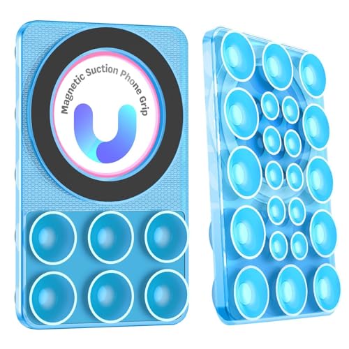 demaxiyad Silikon-Saugnapf-Telefonhülle, magnetische Saugnapfhalterung, Handbrause-Telefonhalter, Handy-Zubehörhalter für Selfies, Kühlschrank, Tür von demaxiyad