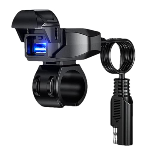 demaxiyad USB Ladegerät für Motorrad | Motorrad Ladegerät Telefon Ladegerät | Motorrad Steckdose Wasserdicht, Lenkerhalterung Schnellladung USB Port für mobile Geräte demaxiyad USB Ladegerät für Motorrad | Motorrad Ladegerät Telefon Ladegerät | Motorrad Steckdose Wasserdicht, Lenkerhalterung Schnellladung USB Port für mobile Geräte von demaxiyad