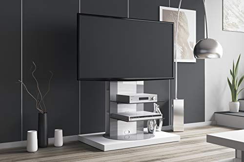 Design Fernsehtisch Roma H-777nw Weiß Hochglanz 360° drehbar TV Möbel TV Rack TV- Ständer LCD inkl. TV-Halterung Design Fernsehtisch Roma H-777nw Weiß Hochglanz 360° drehbar TV Möbel TV Rack TV- Ständer LCD inkl. TV-Halterung von designimpex