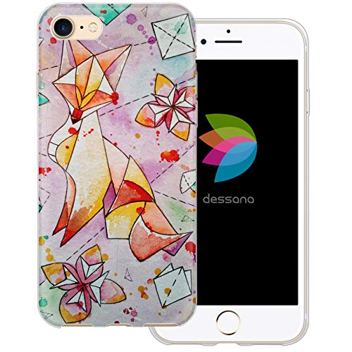 dessana Abstrakte Kunst transparente Schutzhülle Handy Case Cover Tasche passend für Apple iPhone 7 Fuchs mit Blumen dessana Abstrakte Kunst transparente Schutzhülle Handy Case Cover Tasche passend für Apple iPhone 7 Fuchs mit Blumen von dessana