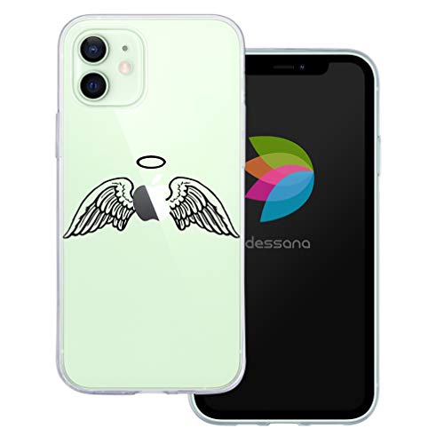 dessana Apfel Motiv transparente Schutzhülle Handy Case Cover Tasche für Apple iPhone 12 Engel Flügel von dessana