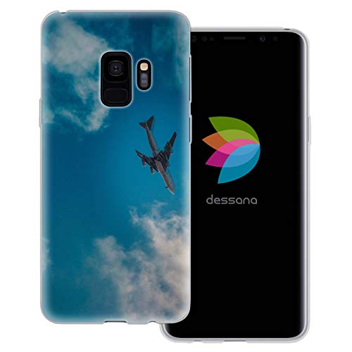 dessana Flugzeuge transparente Schutzhülle Handy Case Cover Tasche passend für Samsung Galaxy S9 Flugzeug Himmel von dessana