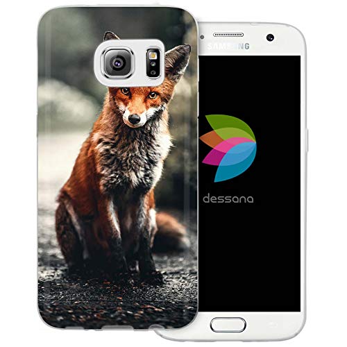 dessana Fuchs Füchse transparente Schutzhülle Handy Case Cover Tasche für Samsung Galaxy S7 Süßer Fuchs von dessana