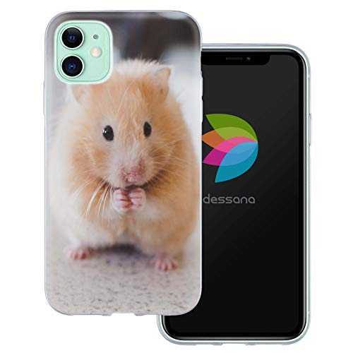 dessana Hamster transparente Schutzhülle Handy Case Cover Tasche passend für Apple iPhone 11 Goldhamster von dessana