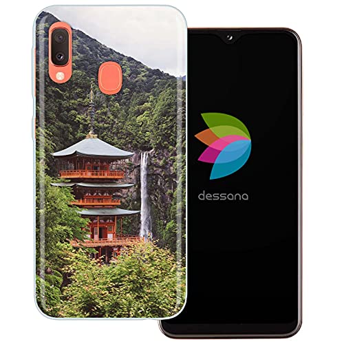 dessana Japan Kultur transparente Schutzhülle Handy Case Cover Tasche für Samsung Galaxy A20e Nachisan Nachikatsuura von dessana