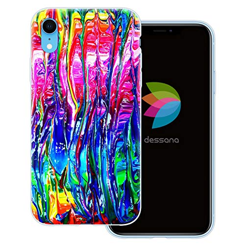 dessana LGBTQ+ Rainbow transparente Schutzhülle Handy Case Cover Tasche für Apple iPhone XR Bunte Farben von dessana