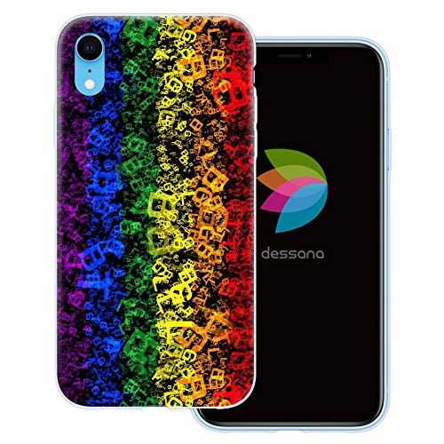 dessana LGBTQ Bunt transparente Schutzhülle Handy Case Cover Tasche für Apple iPhone XR LGBT Muster von dessana