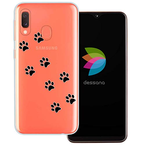 dessana Pfotenabdruck transparente Schutzhülle Handy Case Cover Tasche passend für Samsung Galaxy A20e Tier Spur dessana Pfotenabdruck transparente Schutzhülle Handy Case Cover Tasche passend für Samsung Galaxy A20e Tier Spur von dessana