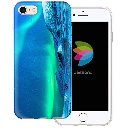 dessana Polarlicht transparente Schutzhülle Handy Case Cover Tasche für Apple iPhone 8 Polarlicht Finnland von dessana