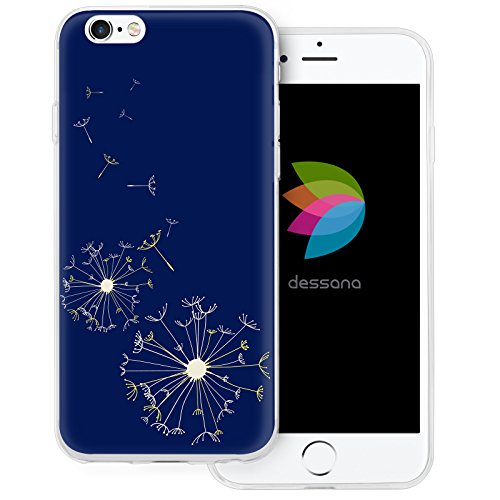 dessana Pusteblume transparente Silikon TPU Schutzhülle 0,7mm dünne Handy Tasche Soft Case für Apple iPhone 6/6S Plus Fliegende Pusteblumen von dessana