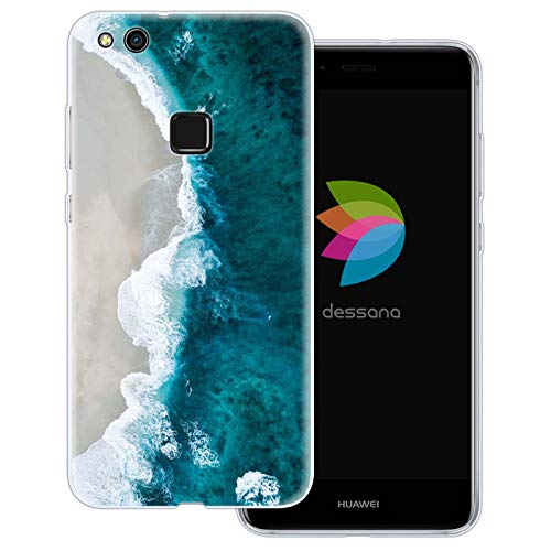 dessana Strandurlaub transparente Schutzhülle Handy Case Cover Tasche für Huawei P10 Lite Sommer am Meer von dessana