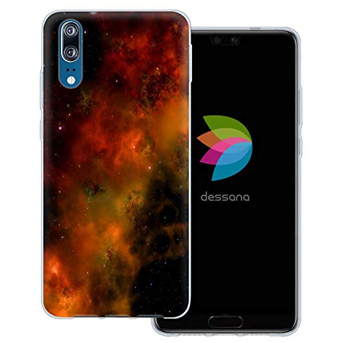 dessana Weltall Himmel transparente Schutzhülle Handy Case Cover Tasche passend für Huawei P20 Wolken Rot dessana Weltall Himmel transparente Schutzhülle Handy Case Cover Tasche passend für Huawei P20 Wolken Rot von dessana
