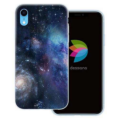 dessana Weltall transparente Schutzhülle Handy Case Cover Tasche für Apple iPhone XR Nebel Sterne von dessana