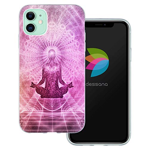 dessana Yoga transparente Schutzhülle Handy Case Cover Tasche für Apple iPhone 11 Yoga Meditation von dessana